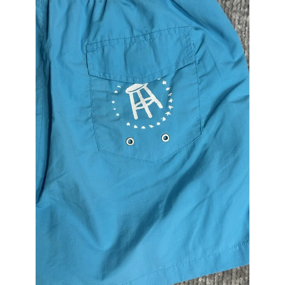 Barstool Sports Shorts Mens L Blue Swim Trunks Call Her Daddy Podcast Rare!